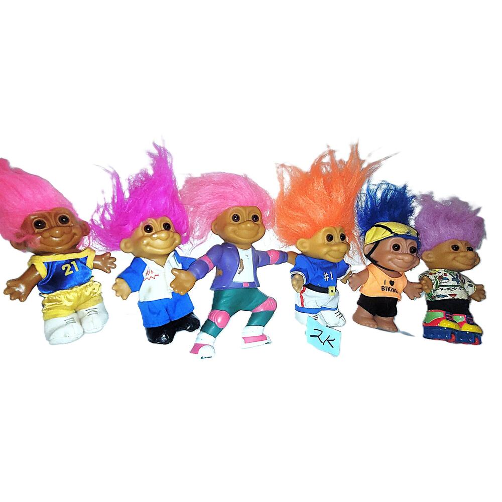 (2 K)  Vintage Various Sporting Trolls Lot of 6